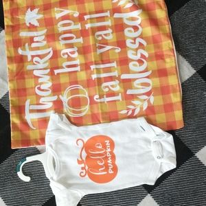 Hello Pumpkin Onesie NEW